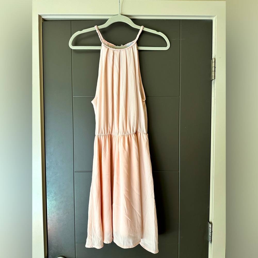 Cream/pale pink occasion dress